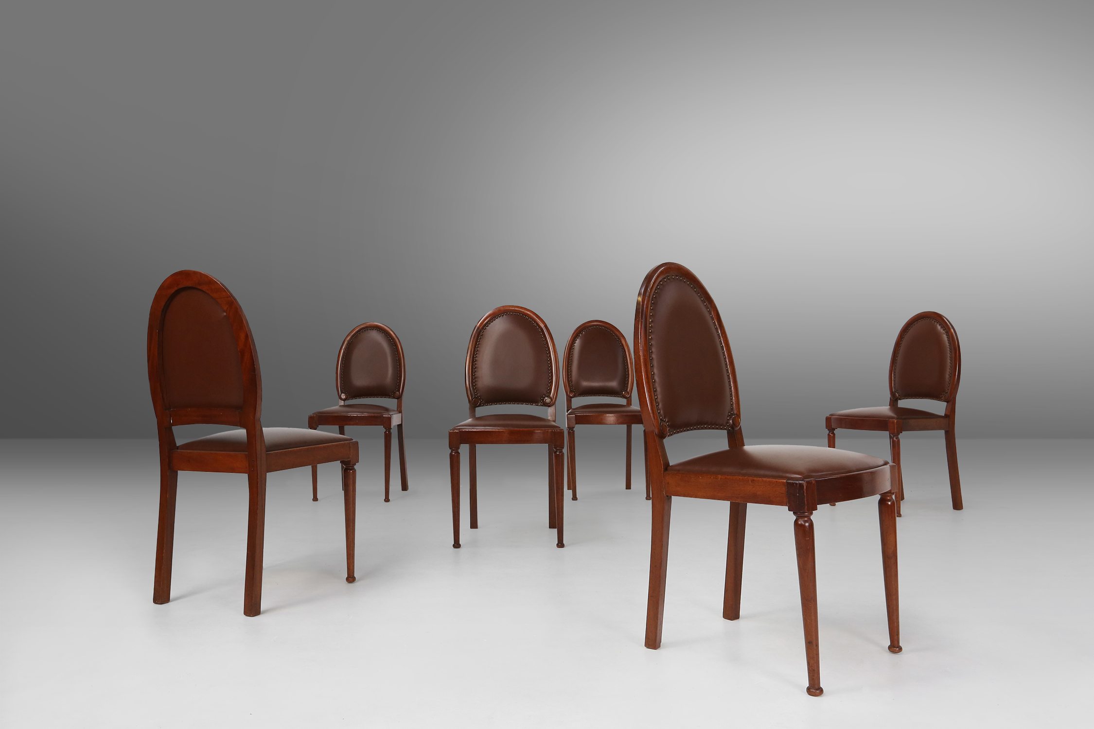 Art Deco set of six chairs by De Coene 1930thumbnail
